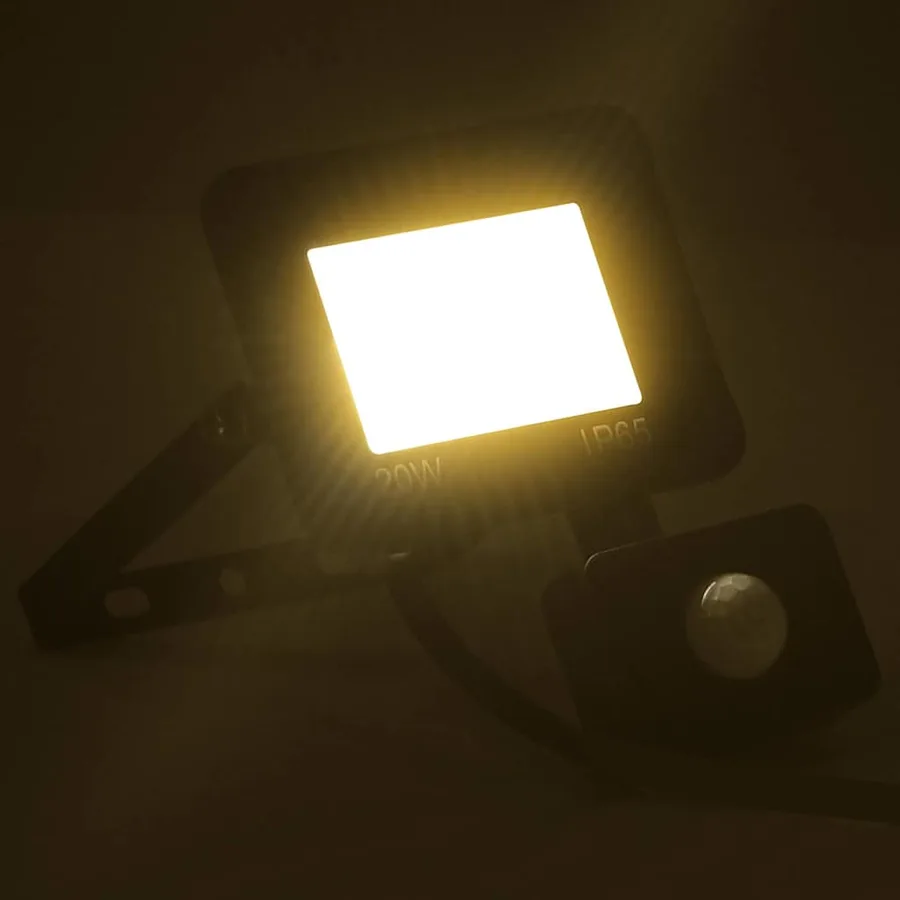 Projecteur à LED avec capteur 20 W Blanc chaud - 2