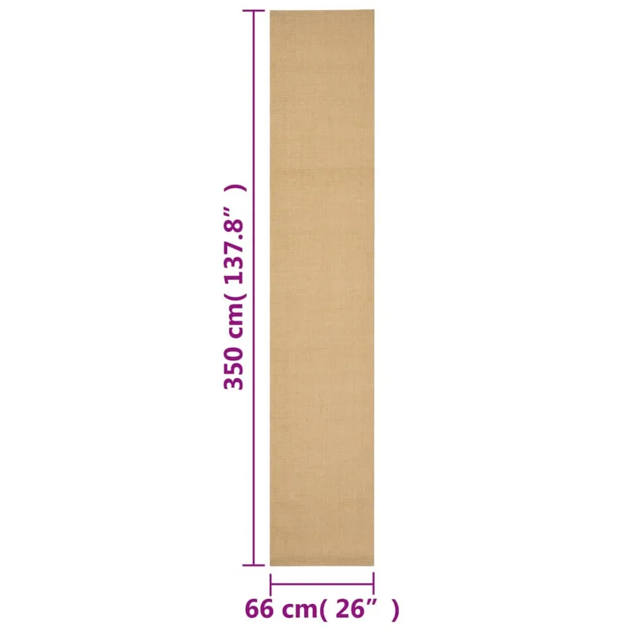 Tapis Sisal naturel 66x350 cm - 7