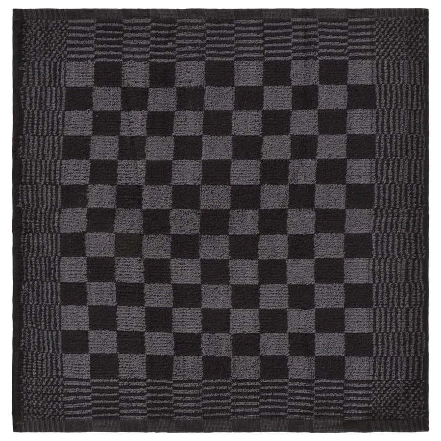 Ensemble de serviettes 20 pcs noir et gris coton - 10