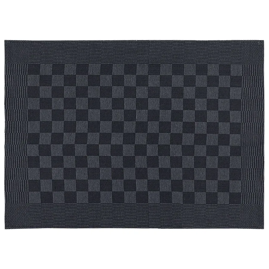 Ensemble de serviettes 20 pcs noir et gris coton - 9