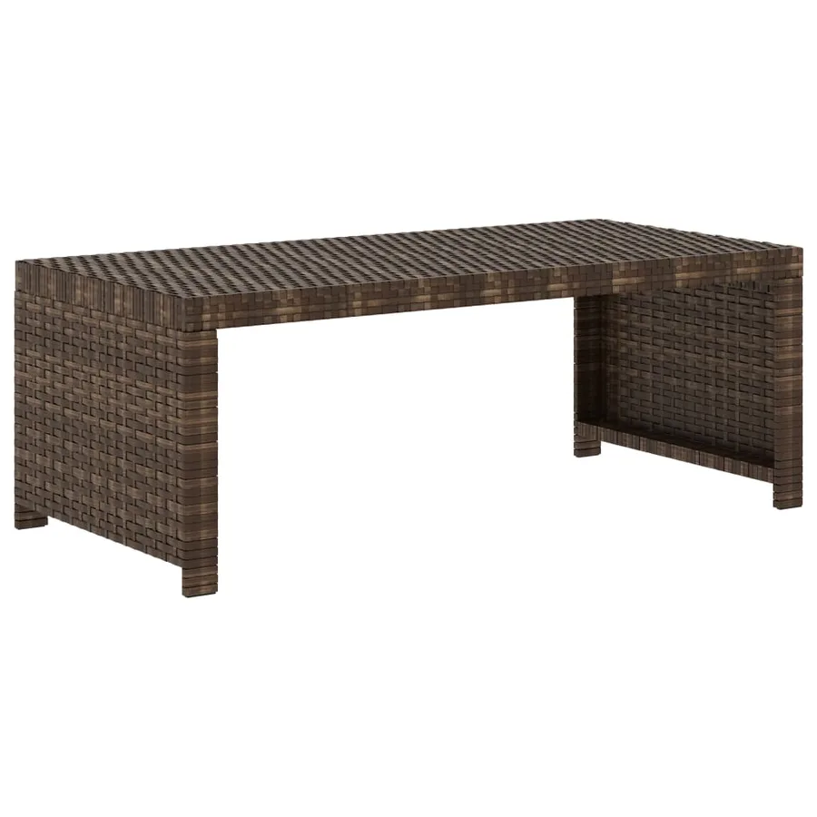 Salon de jardin 5 pcs avec coussins Résine tressée Marron - 9