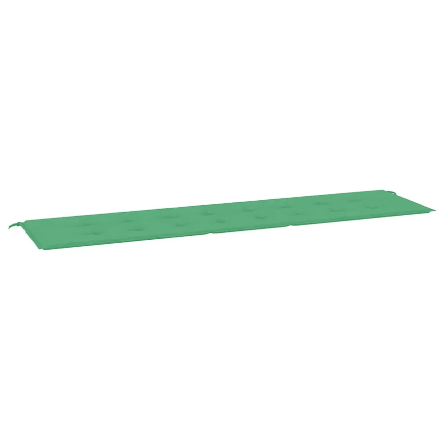 Coussin de banc de jardin vert 200x50x3 cm tissu oxford - 2