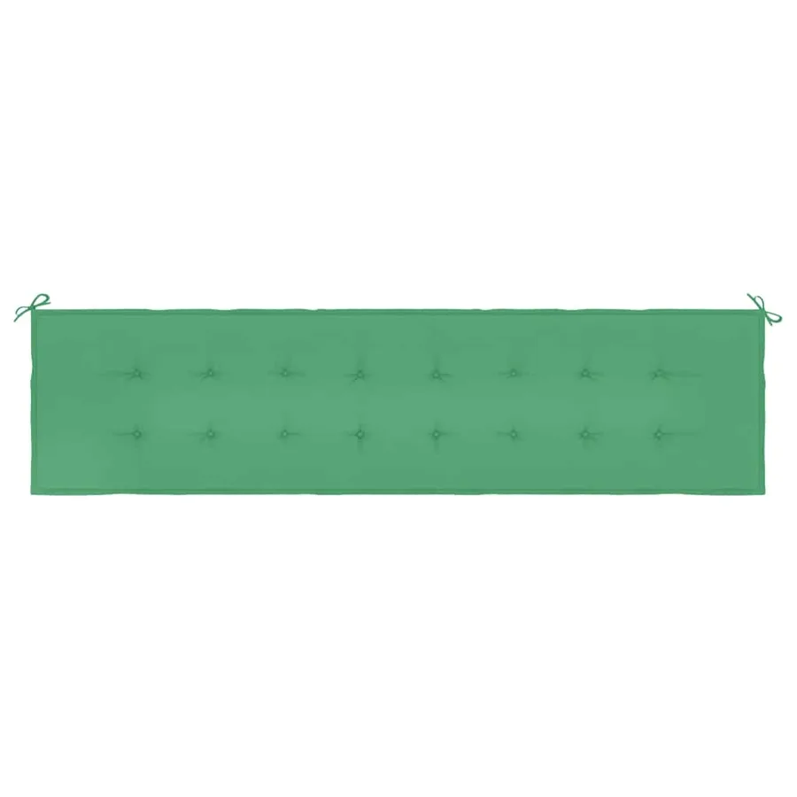 Coussin de banc de jardin vert 200x50x3 cm tissu oxford - 4