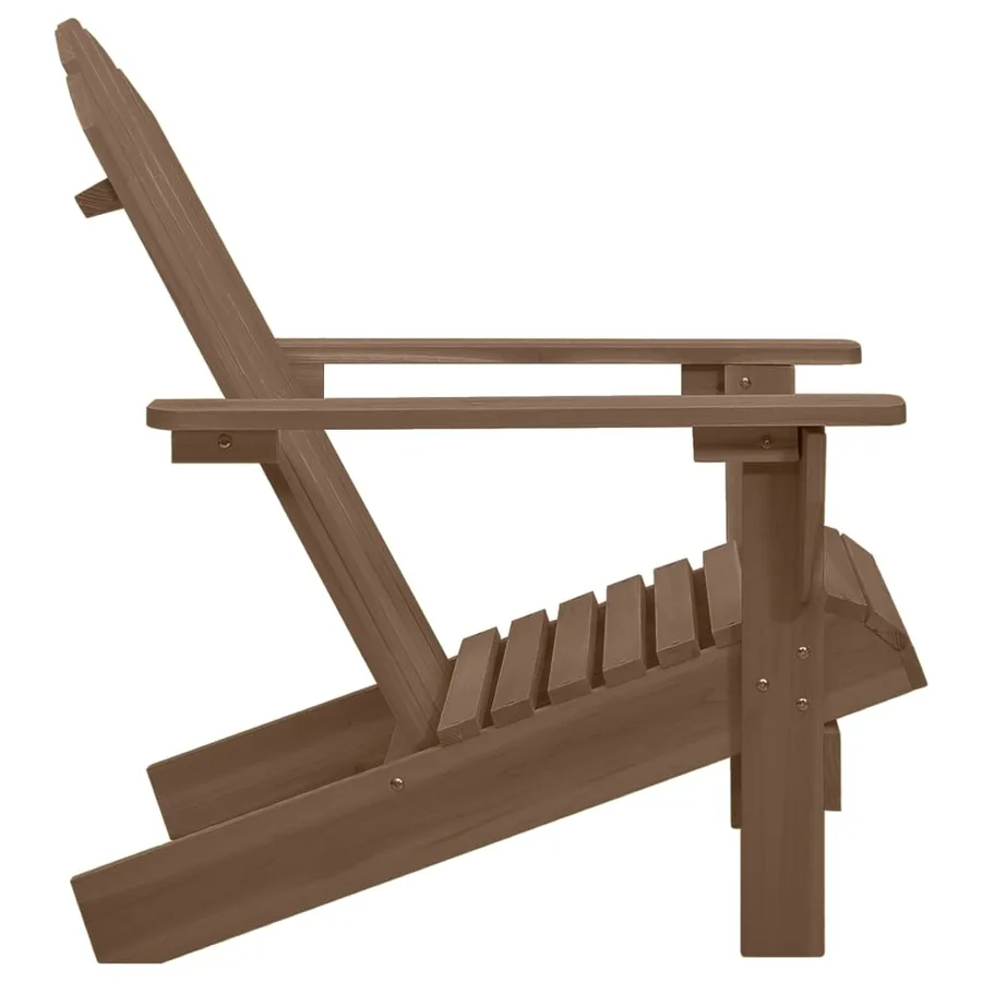 Chaise de jardin Bois Marron - 3