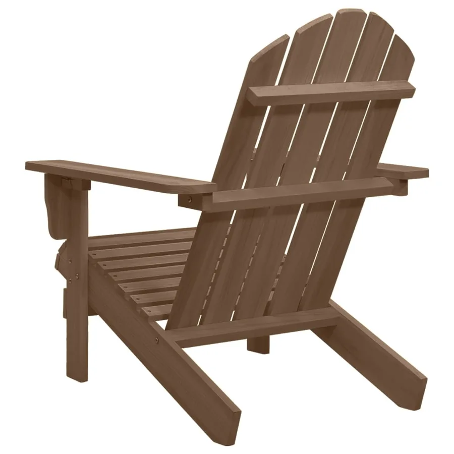 Chaise de jardin Bois Marron - 4