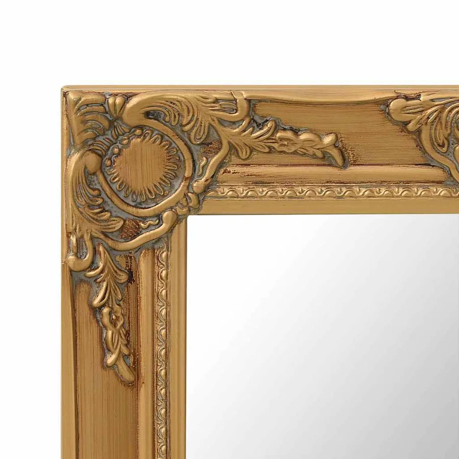 Miroir mural style baroque 50x40 cm Doré - 4