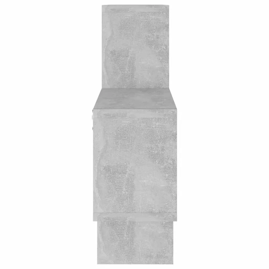 Étagère murale forme d'auto Gris béton Bois d’ingénierie - 4