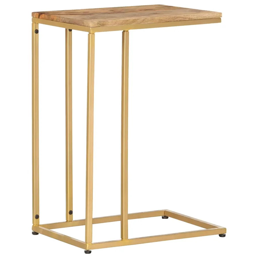 Table d'appoint 35x45x65 cm bois de manguier massif - 10
