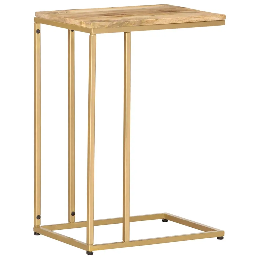 Table d'appoint 35x45x65 cm bois de manguier massif - 11