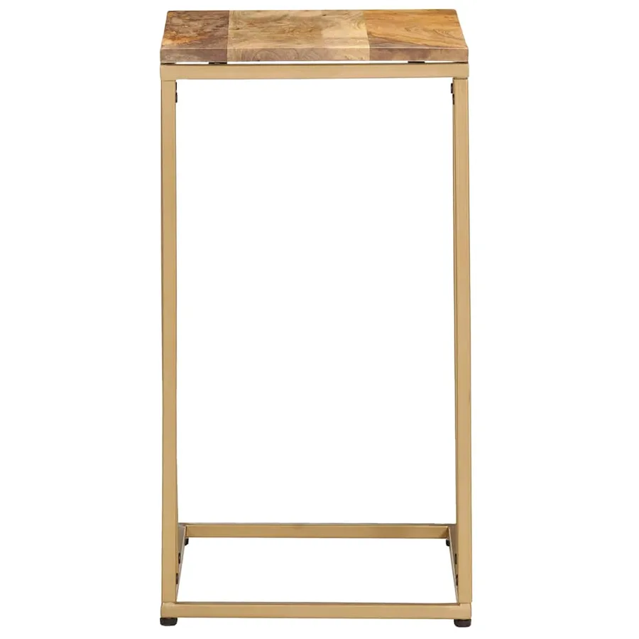 Table d'appoint 35x45x65 cm bois de manguier massif - 3