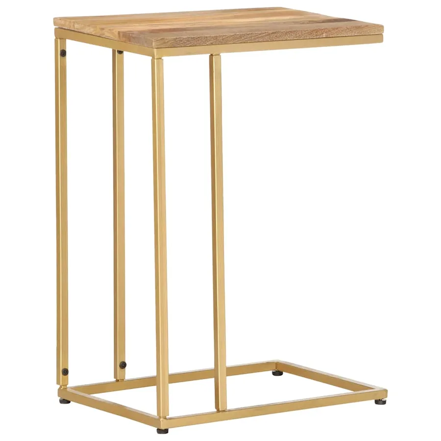 Table d'appoint 35x45x65 cm bois de manguier massif - 8