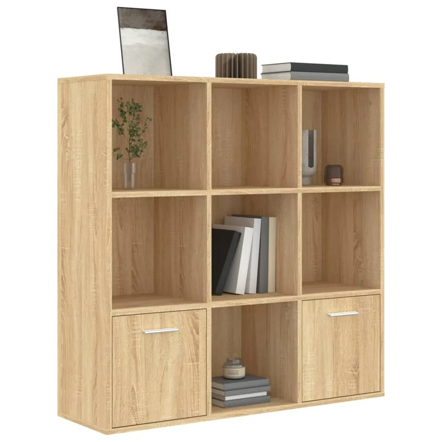 Bibliothèque Chêne sonoma 98x30x98 cm Bois d’ingénierie - 4