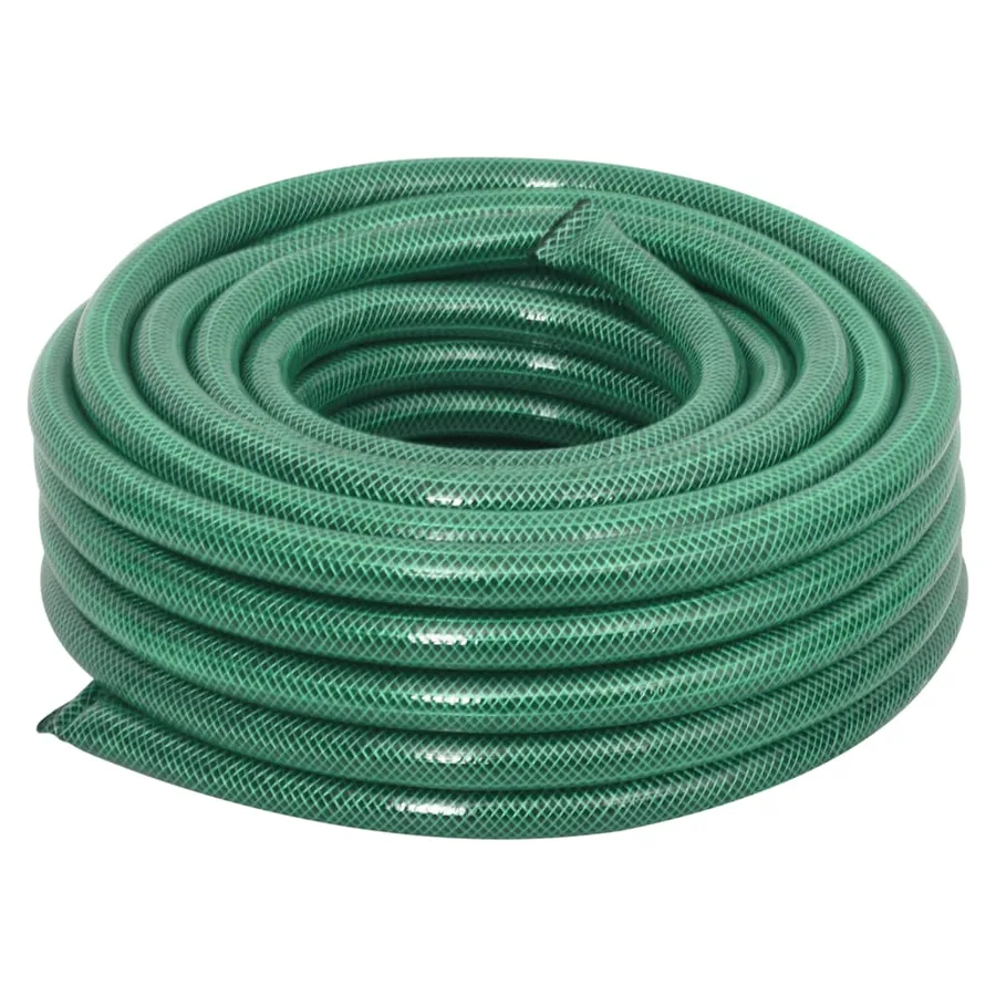 Tuyau d'arrosage avec jeu de raccords vert 0,75" 10 m PVC - 2