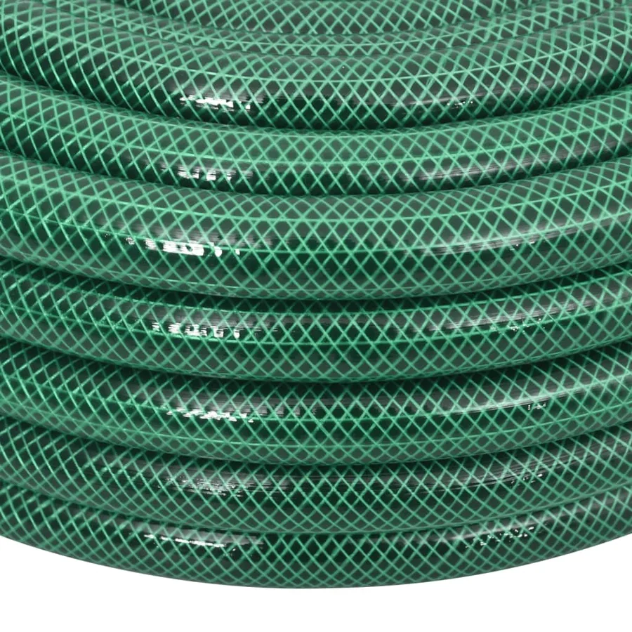 Tuyau d'arrosage avec jeu de raccords vert 0,75" 10 m PVC - 4