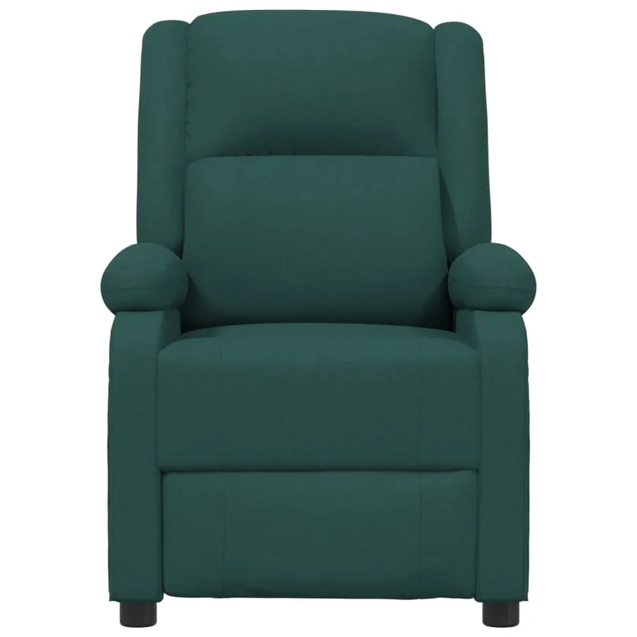 Fauteuil inclinable électrique Vert foncé Tissu - 4
