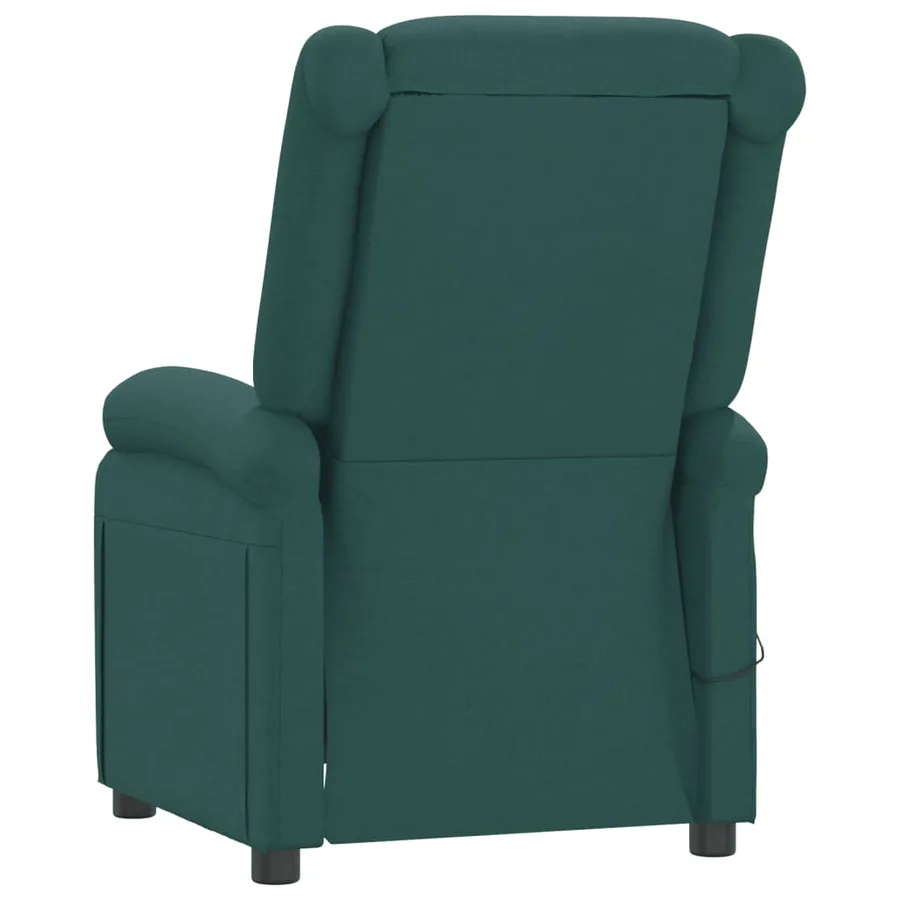 Fauteuil inclinable électrique Vert foncé Tissu - 6