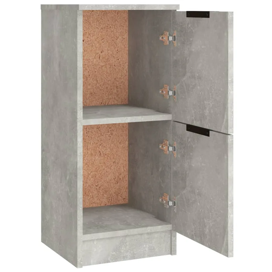 Buffets 3 pcs gris béton bois d'ingénierie - 10