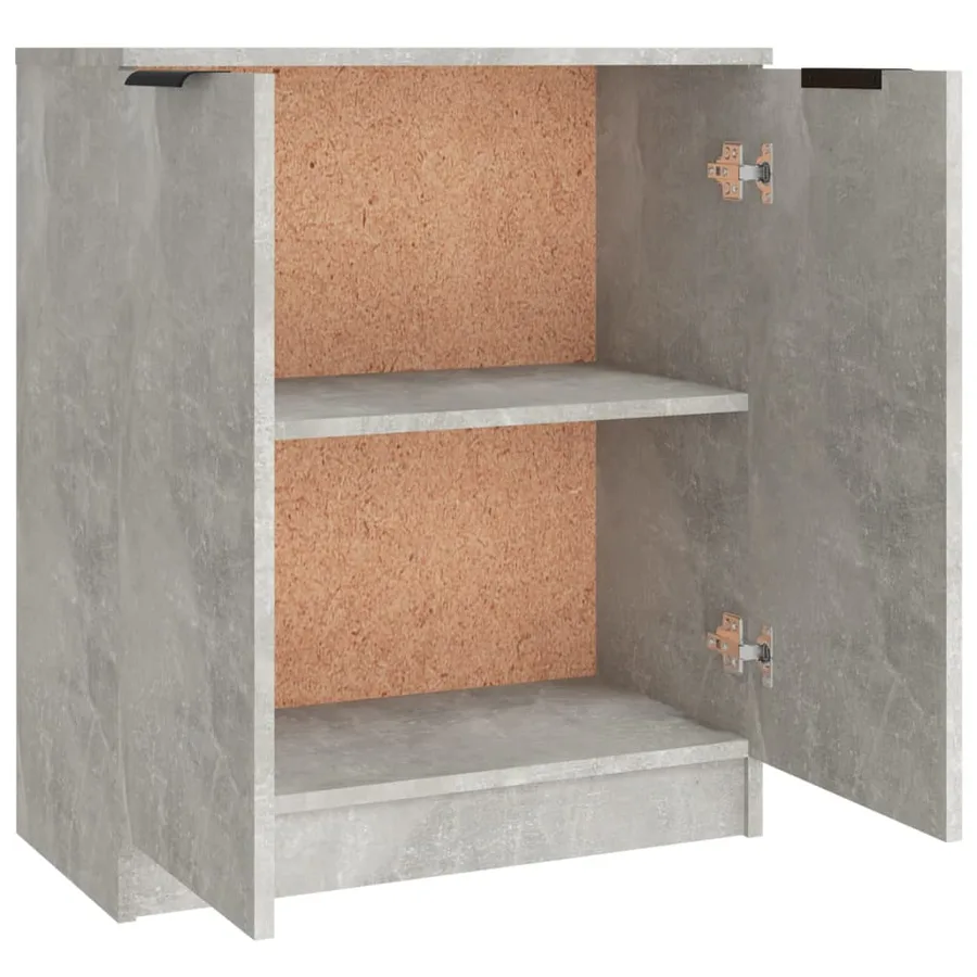 Buffets 3 pcs gris béton bois d'ingénierie - 8