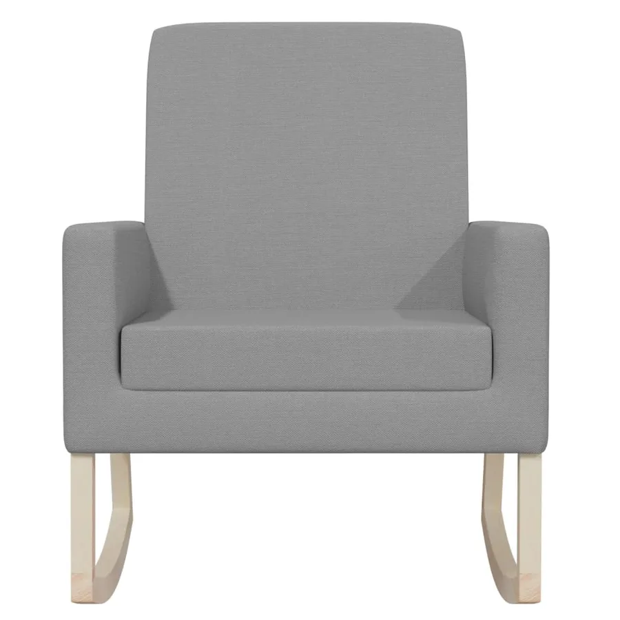 Chaise à bascule Gris clair Tissu - 3