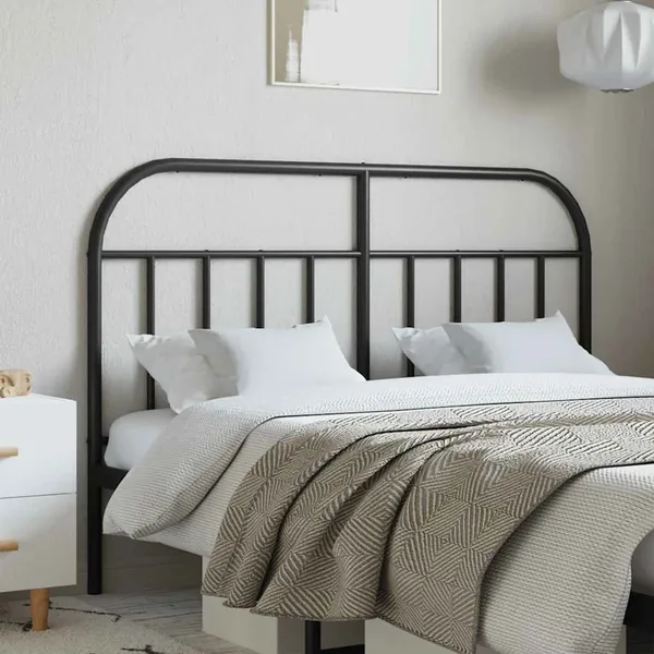 Tête de lit de remplacement métal noir 140 cm