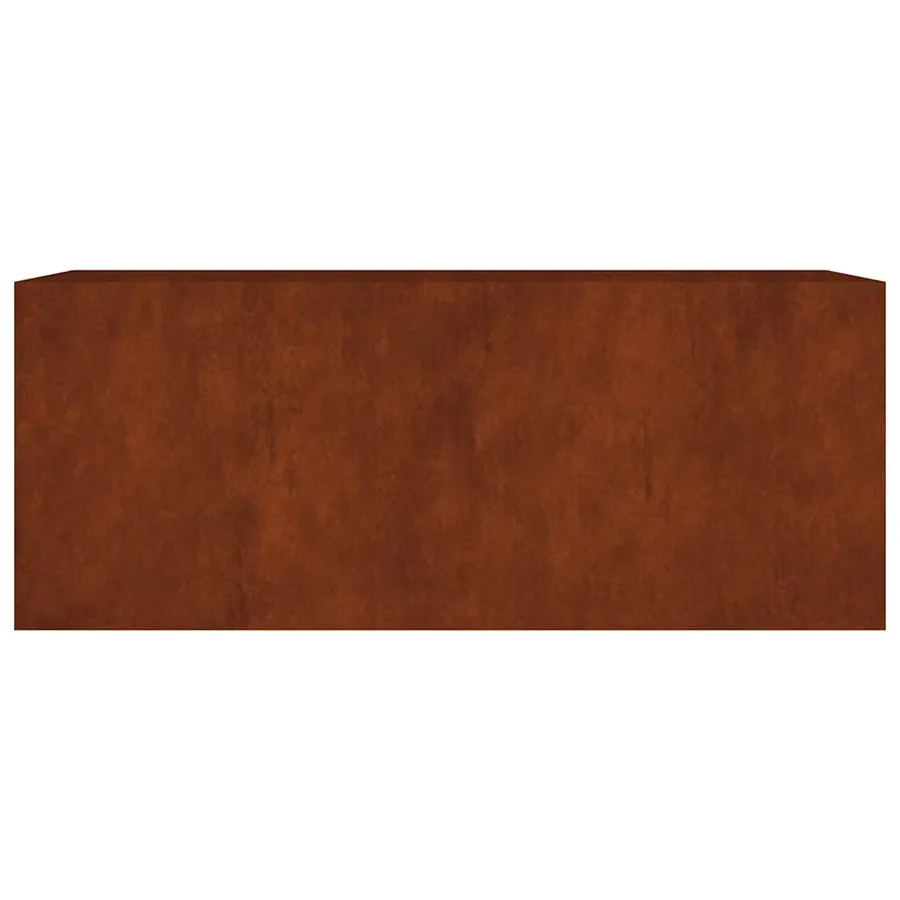 Lit surélevé de jardin 200x80x80 cm acier corten - 4