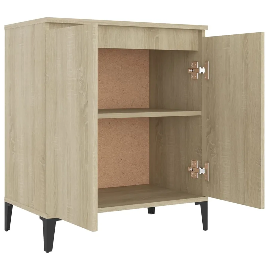 Buffet chêne sonoma 60x35x70 cm bois d'ingénierie - 4