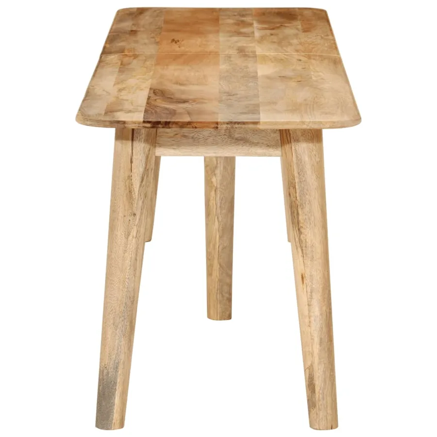 Banc 160x40x45 cm bois massif de manguier - 3