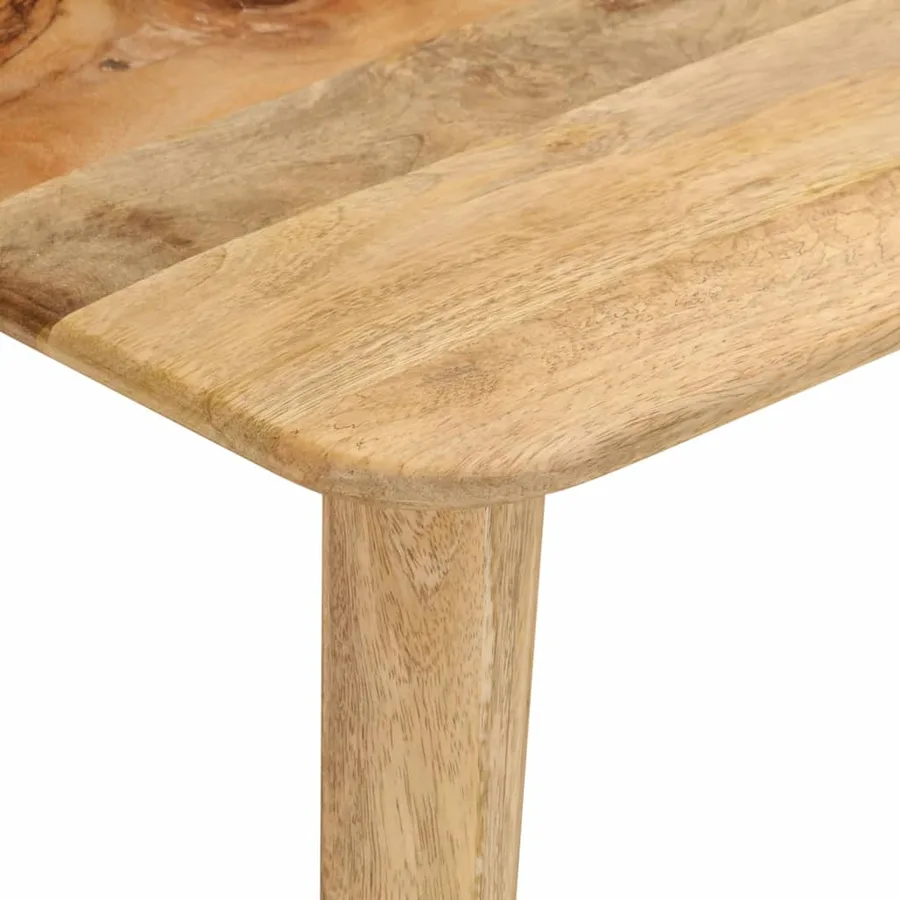 Banc 160x40x45 cm bois massif de manguier - 5