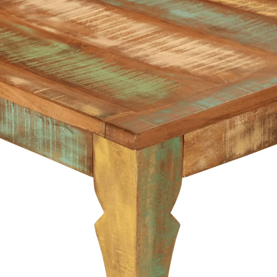 Table à manger 110x52x76 cm bois massif de récupération - 5