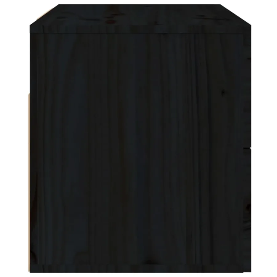 Table de chevet murale Noir 50x36x40 cm - 7