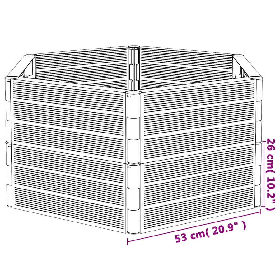 Jardinières de jardin 2 pcs anthracite PP - 5