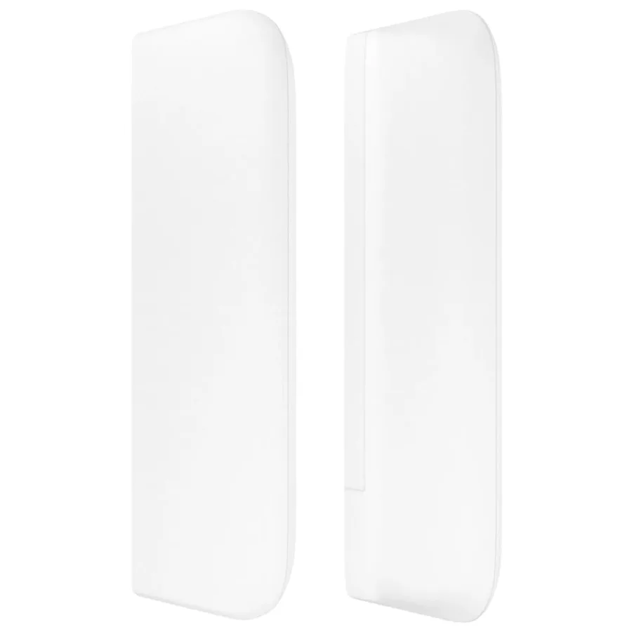 Tête de lit avec oreilles Blanc 83x16x78/88 cm Similicuir - 4