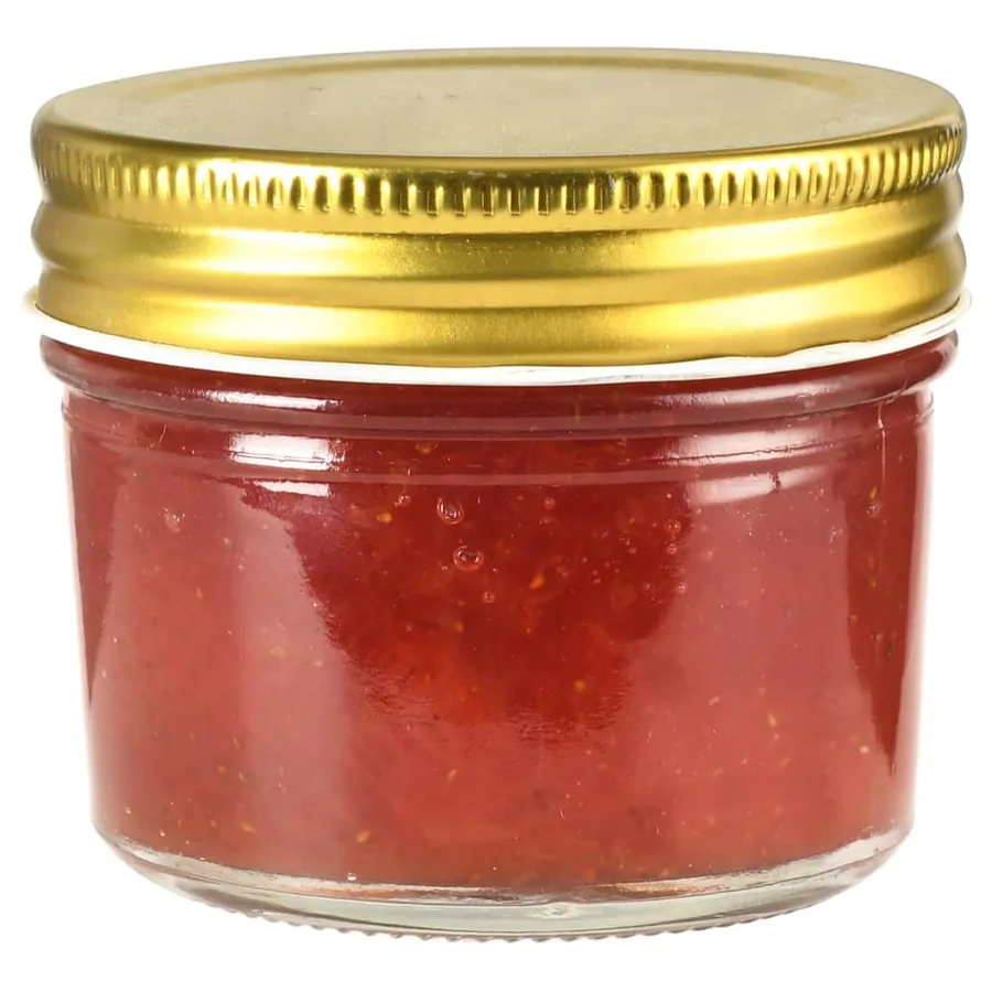 48 pcs Pots à confiture avec couvercle doré Verre 110 ml - 3
