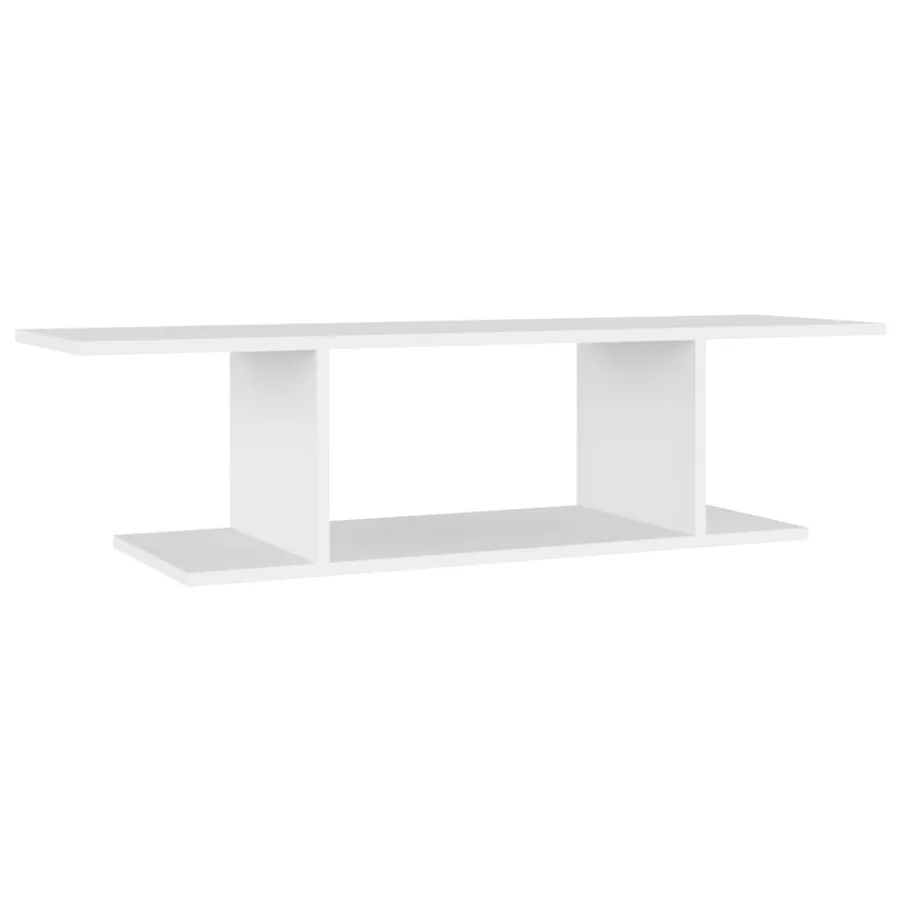 Meuble TV mural Blanc 103x30x26,5 cm - 2