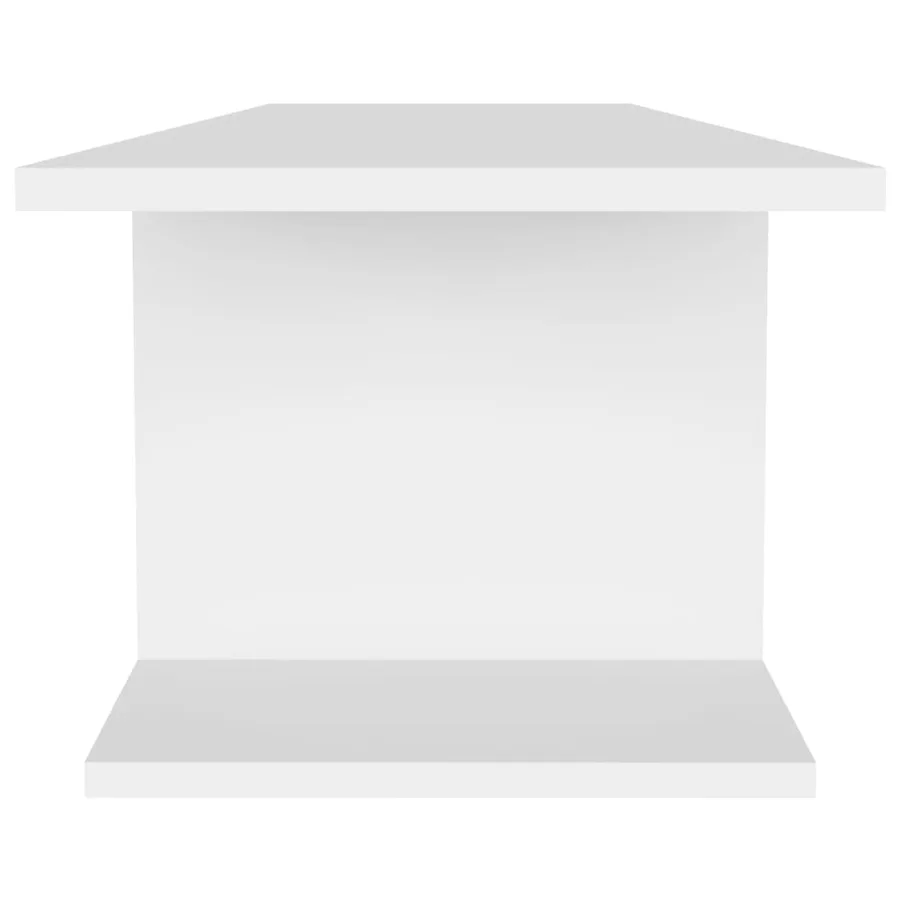 Meuble TV mural Blanc 103x30x26,5 cm - 5