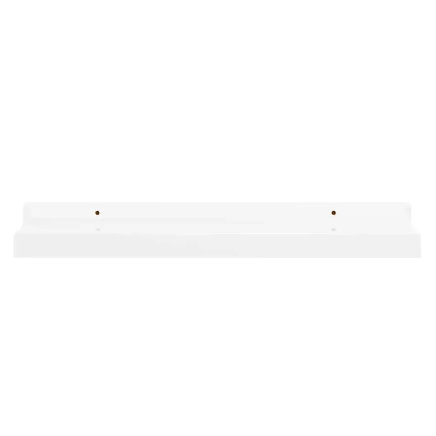 Étagères murales 2 pcs Blanc brillant 40x9x3 cm - 5