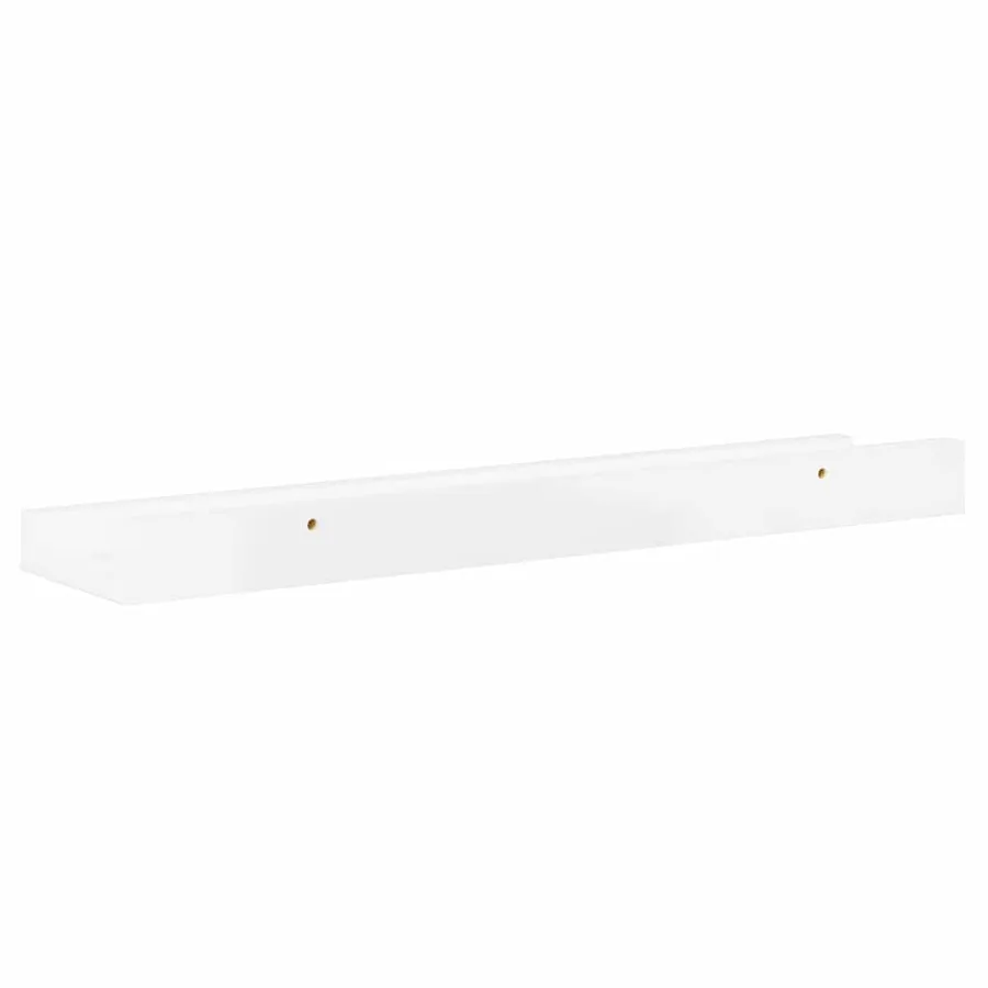 Étagères murales 2 pcs Blanc brillant 40x9x3 cm - 6