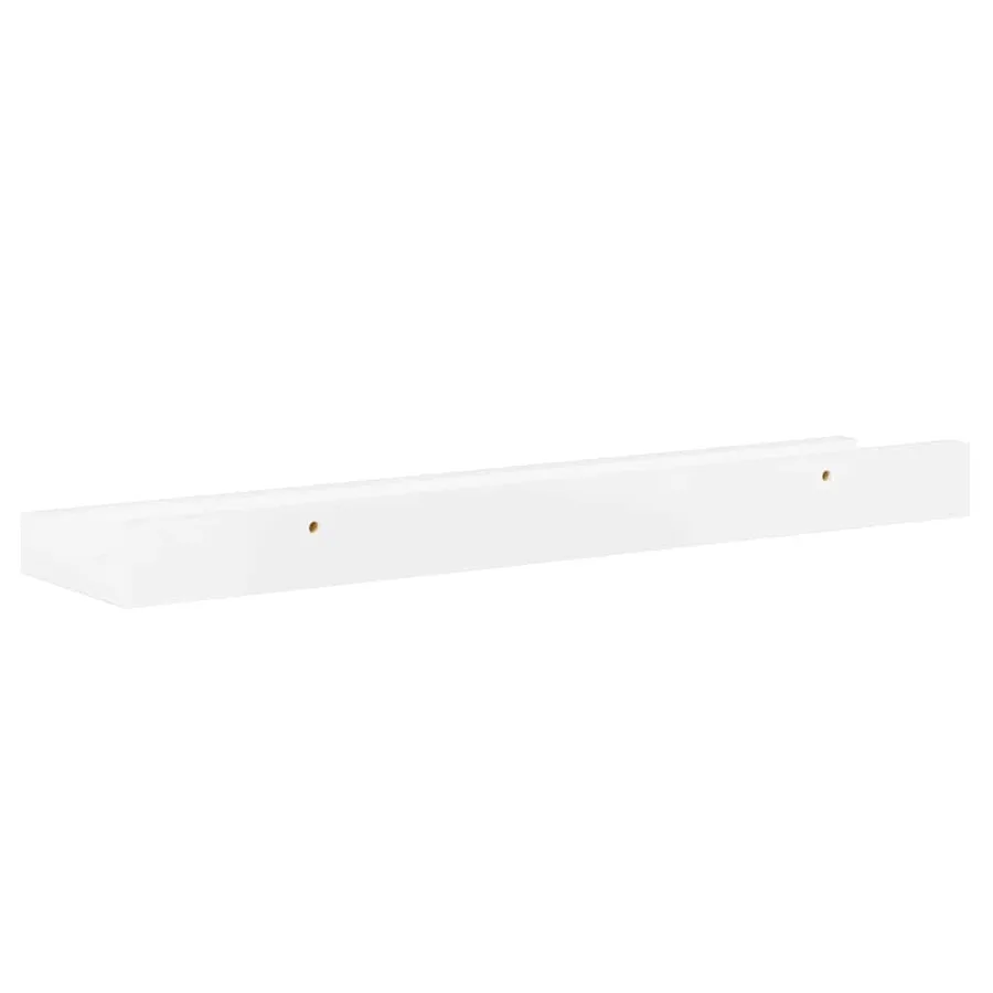 Étagères murales 2 pcs Blanc brillant 40x9x3 cm - 8