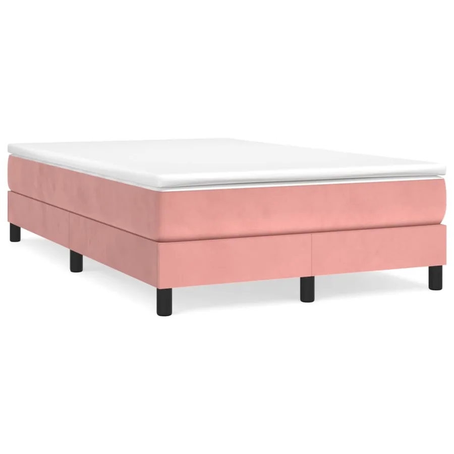 Sommier à lattes de lit avec matelas Rose 120x200 cm Velours - 2