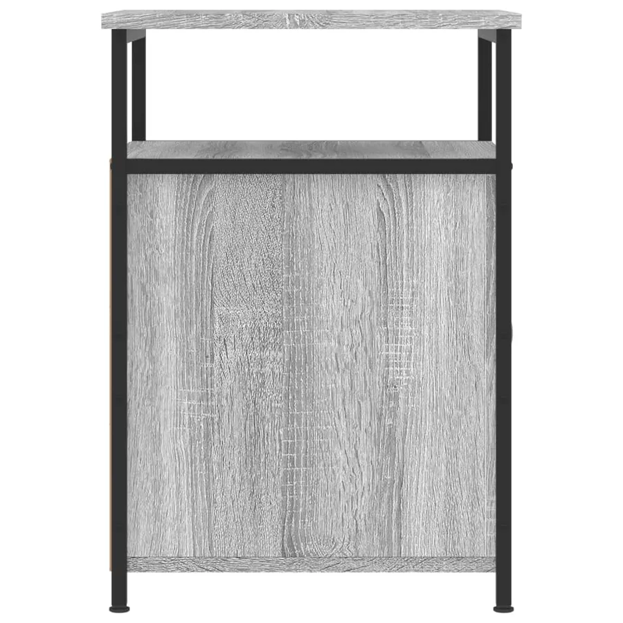 Table de chevet sonoma gris 40x42x60 cm bois d'ingénierie - 7