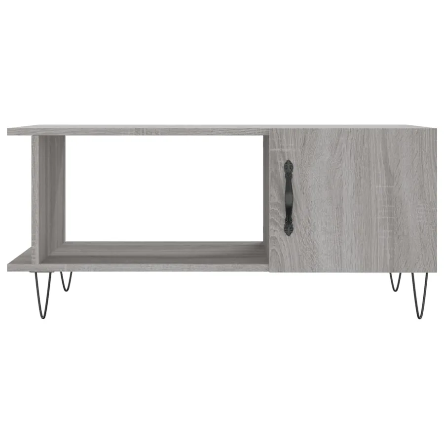 Table basse sonoma gris 90x50x40 cm bois d'ingénierie - 5