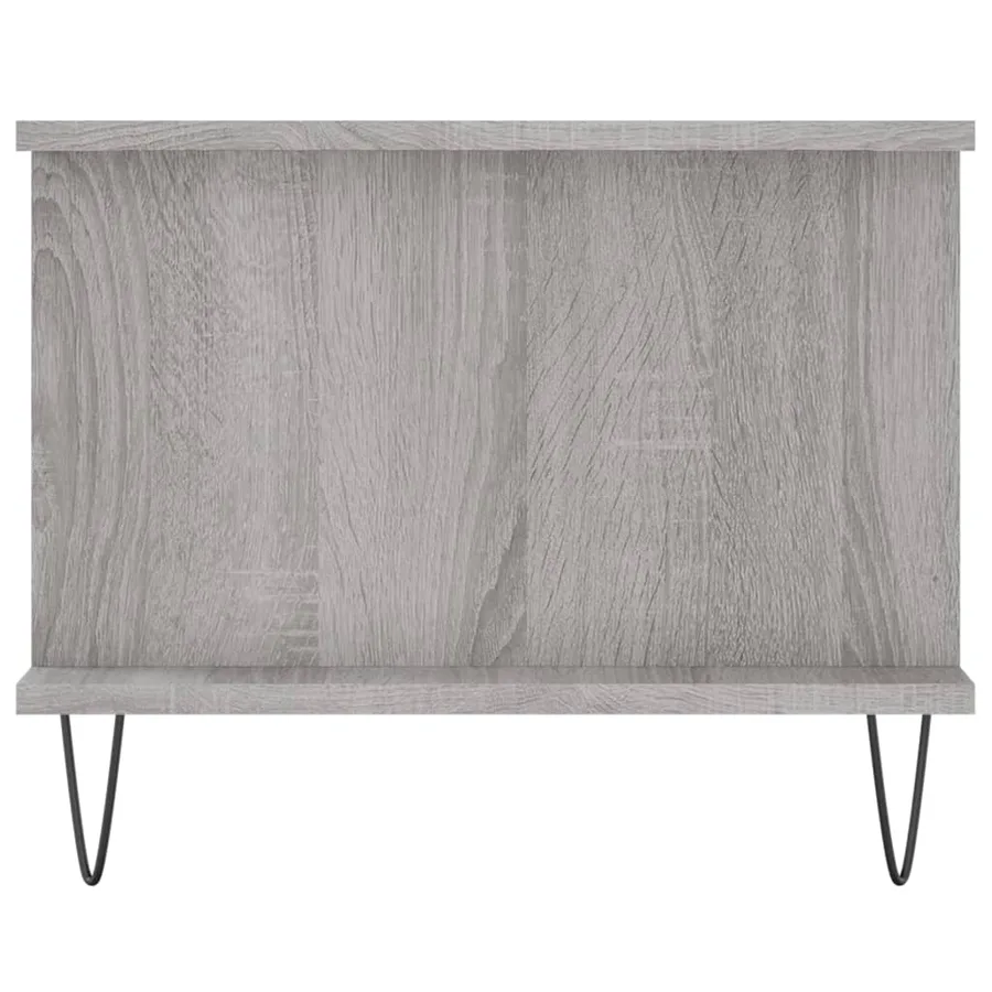 Table basse sonoma gris 90x50x40 cm bois d'ingénierie - 7