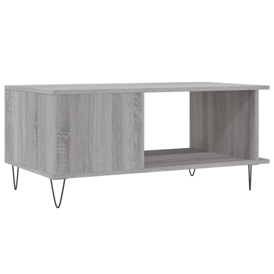 Table basse sonoma gris 90x50x40 cm bois d'ingénierie - 8