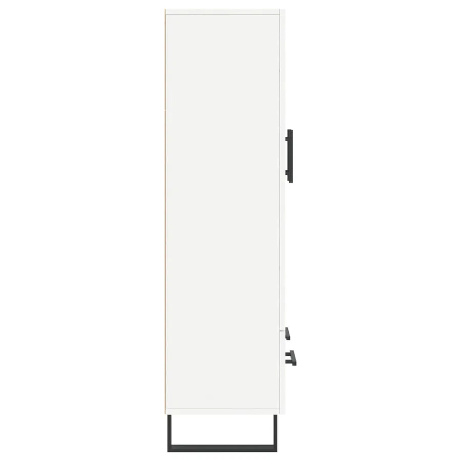 Buffet haut blanc 69,5x31x115 cm bois d'ingénierie - 7