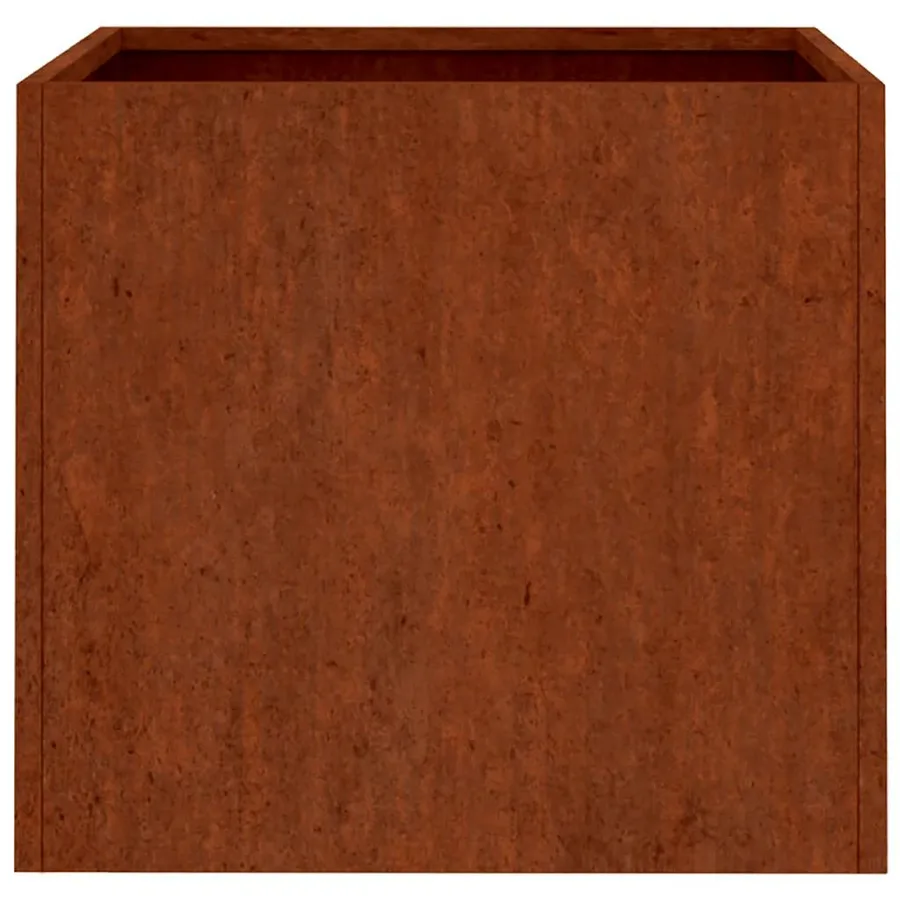 Jardinières 2 pcs 49x47x46 cm acier corten - 7
