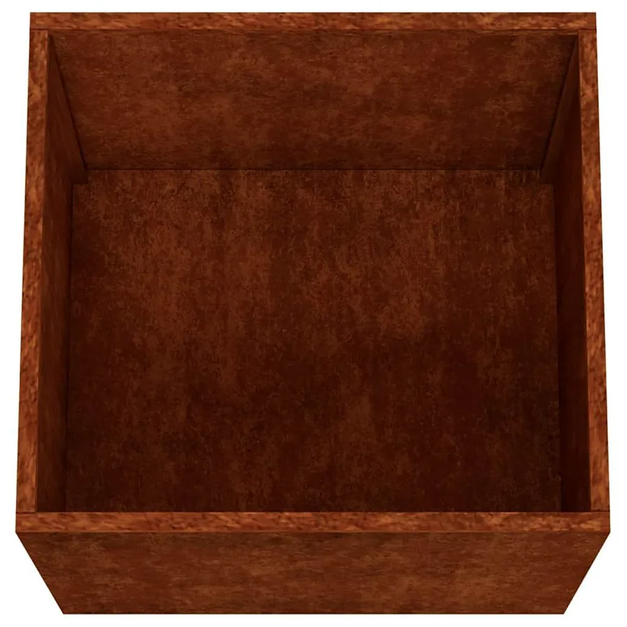 Jardinières 2 pcs 49x47x46 cm acier corten - 8