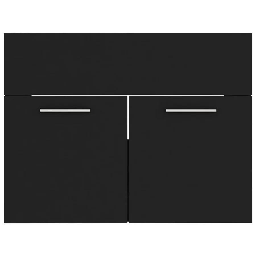 Ensemble de meubles de salle de bain Noir Aggloméré - 10