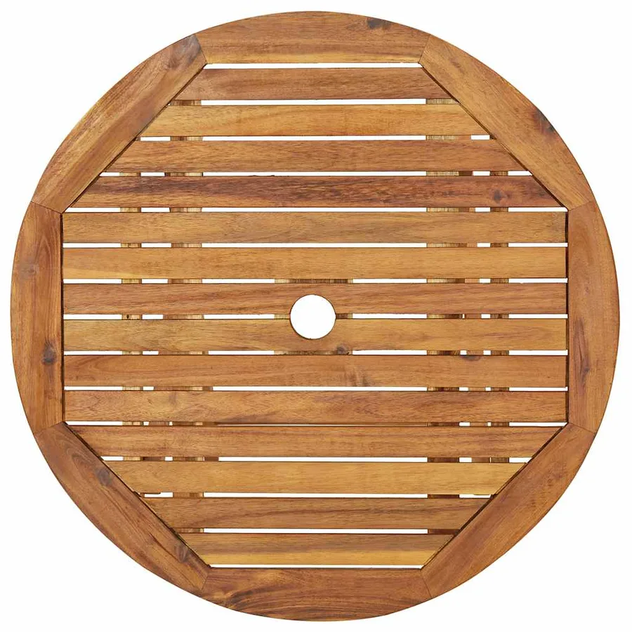 Ensemble à manger de jardin pliable 3 pcs Bois d'acacia solide - 5