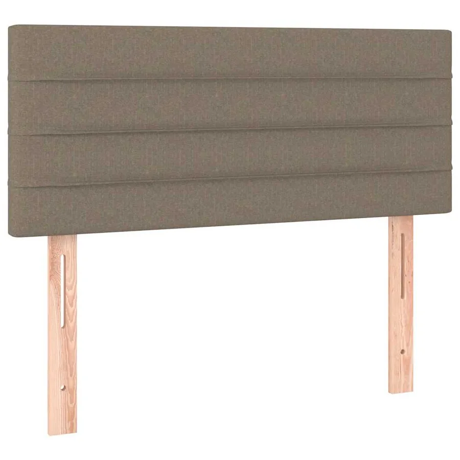 Sommier à lattes de lit avec matelas Taupe 90x190 cm Tissu - 6