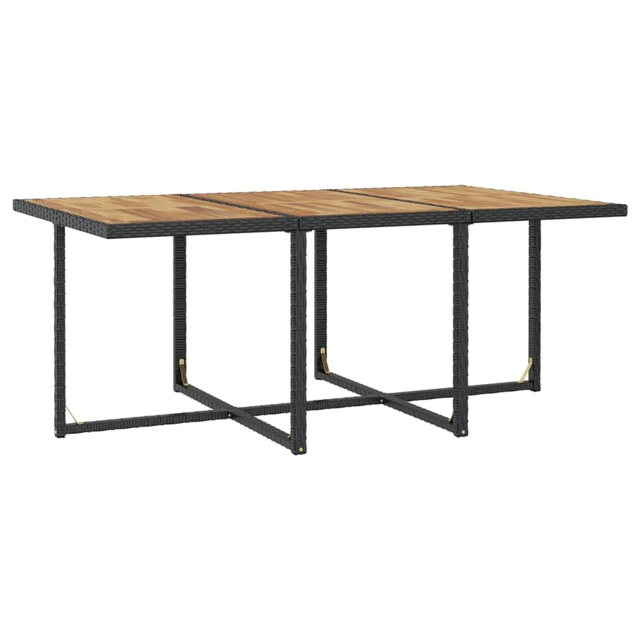 Ensemble à manger d’extérieur 11 pcs coussins résine tressée - 7